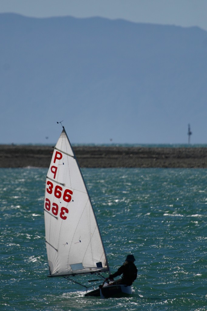 Hannah Mangin with cardinal mark in the background