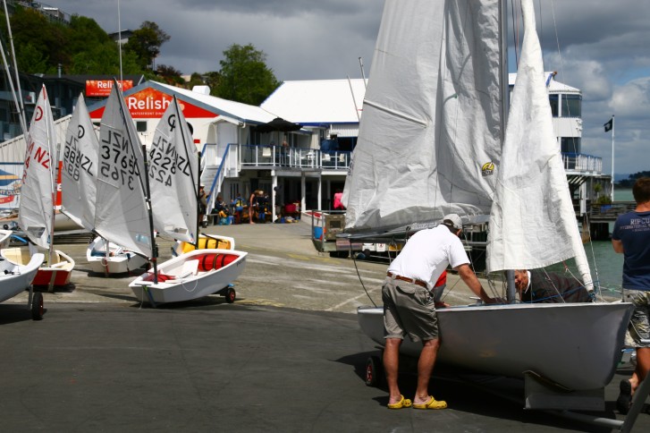 Sailors ashore at Nelson Yacht Club