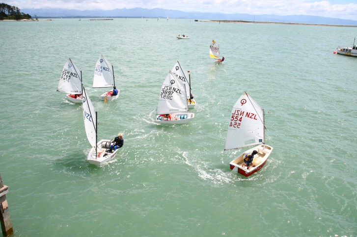 Green Fleet in the start sequence