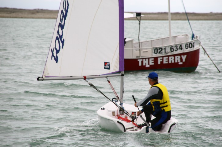 First solo sailing session